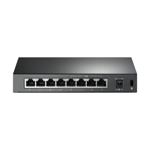 Switch TP-LINK TL-SF1008P, 8 porturi (4 PoE). Black - Imagine 4