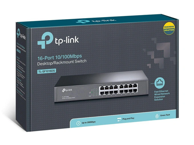 Switch TP-LINK TL-SF1016DS, 16 porturi, Black - Imagine 4