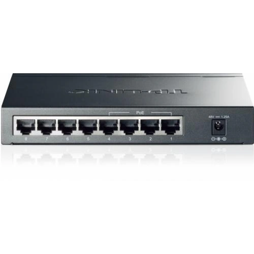 Switch TP-LINK TL-SG1008P, 8 porturi (4 PoE), Black - Imagine 1