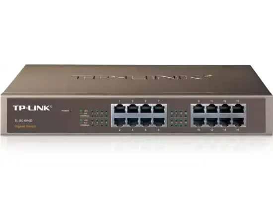 Switch TP-LINK TL-SG1016D, 16 porturi - Imagine 1