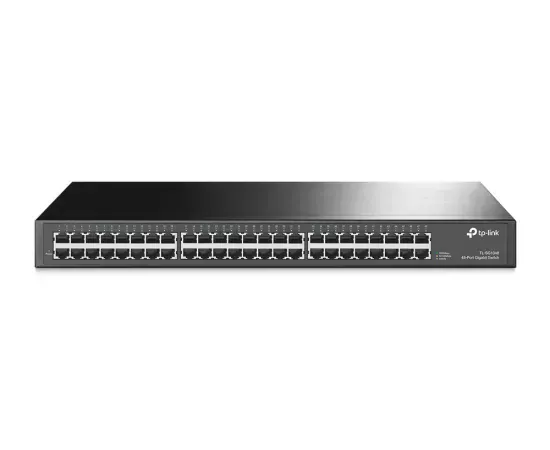 Switch TP-LINK TL-SG1048, 48 port 10/100/1000Mbps, Negru - Imagine 1
