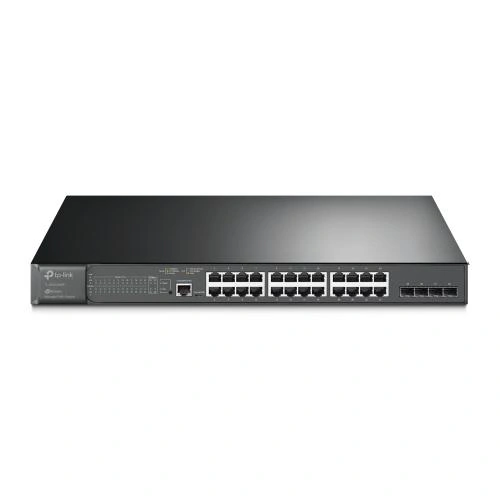Switch TP-LINK TL-SG3428MP, 24 porturi, Gigabit PoE+, Black - Imagine 1
