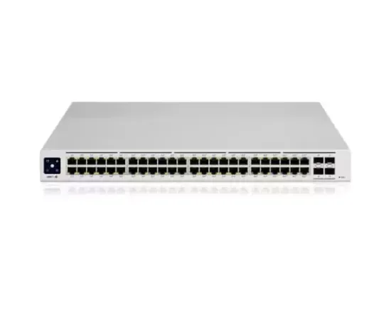 Switch UBIQUITI USW-48-POE, 48 porturi, L2, Alb - Imagine 1