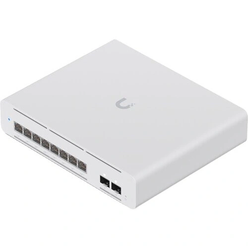 Switch UBIQUITI USW-Pro-XG-8-PoE, Layer 3 UniFi, 10Gbps, 145W PoE++, Silver - Imagine 3