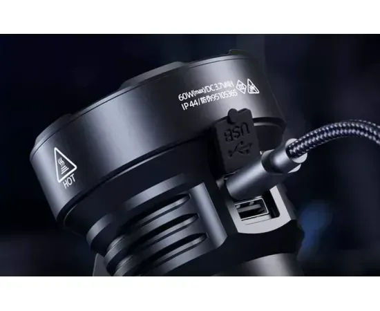 Lanterna LED SUPERFIRE L20, 5000lm, 60 W, incarcare USB-C, Negru - Imagine 6