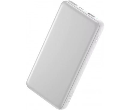 Anker Baterie Externa ANKER Zolo, 10000mAh, 22.5W, QC + PD, 1 x USB-A - 2 x USB-C, White - IT-Fashion.ro