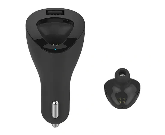 Casca cu incarcator auto KRUGER & MATZ KM0397 K1, Bluetooth 4.1, Negru - Imagine 5