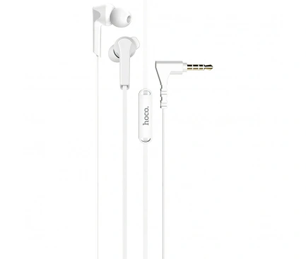 Casti cu fir HOCO M72, Jack 3.5 mm, White - Imagine 1