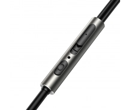 Casti cu fir JOYROOM JR-EW03, Jack 3.5 mm, Gray/Black - Imagine 4