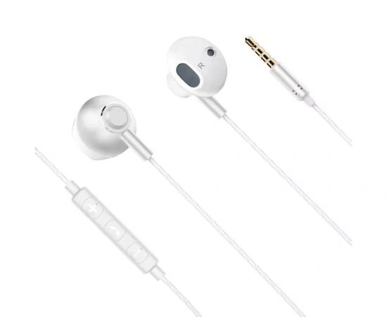 Casti cu fir KRUGER & MATZ KMPB2-W, Jack 3.5 mm, White - Imagine 1