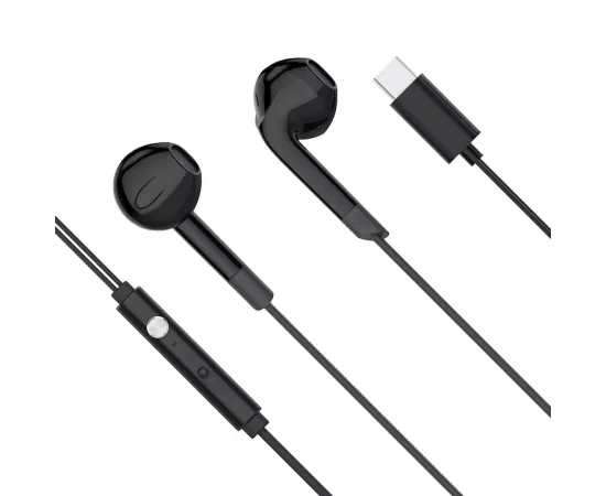 Casti cu fir KRUGER & MATZ KMPC2-B, USB Type-C, Black - Imagine 1