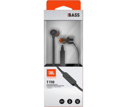 JBL Casti Handsfree 3.5mm JBL T110, Black - IT-Fashion.ro