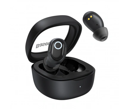 Casti Handsfree Bluetooth BASEUS Bowie WM02, TWS, Black - Imagine 1