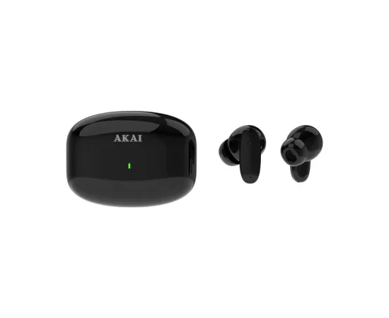 Casti wireless AKAI BTE-J400ENC, Bluetooth 5.3, Black - Imagine 4