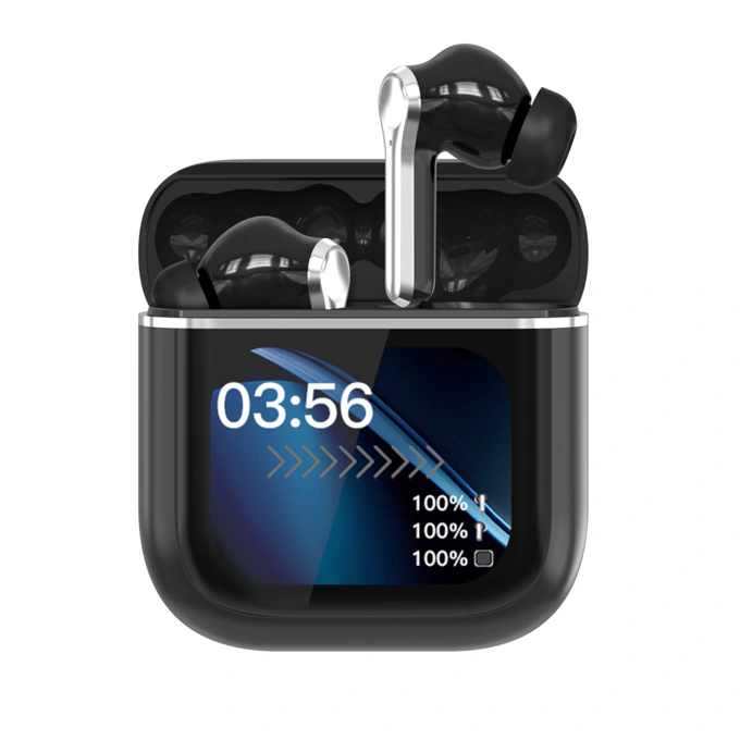 CASTI WIRELESS AKAI BTE-J600 ANC&ENC BLACK - Imagine 1