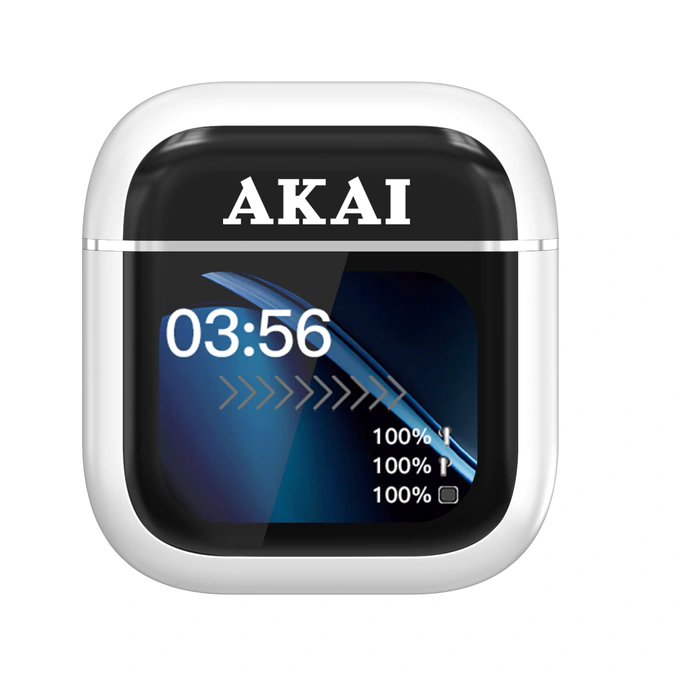 CASTI WIRELESS AKAI BTE-J600 ANC&ENC WHITE - Imagine 1