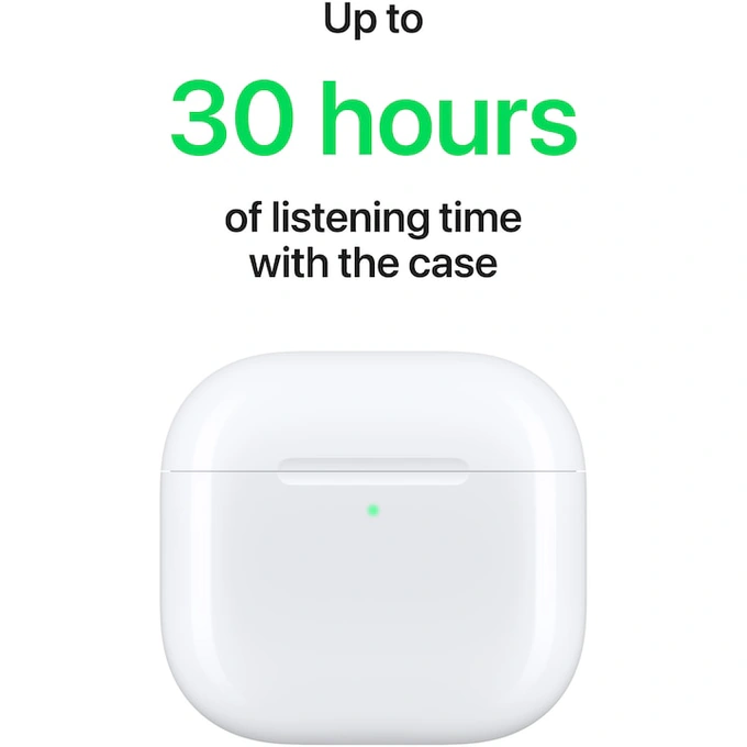 Casti wireless APPLE AirPods 4, Bluetooth, ANC, White - Imagine 4