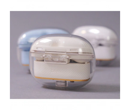 Casti Wireless HOCO EW54 Milky White - Imagine 3