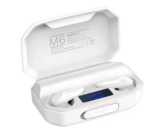 Casti wireless KRUGER & MATZ KMPM6-W, Bluetooth 5.1, White - Imagine 3