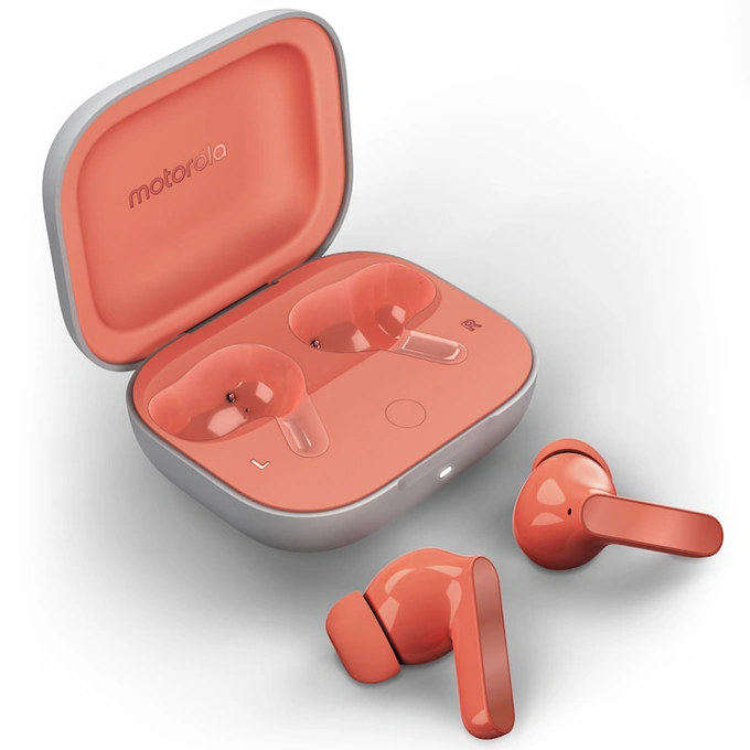 Casti wireless MOTOROLA Moto Buds, Bluetooth, Coral Peach - Imagine 1