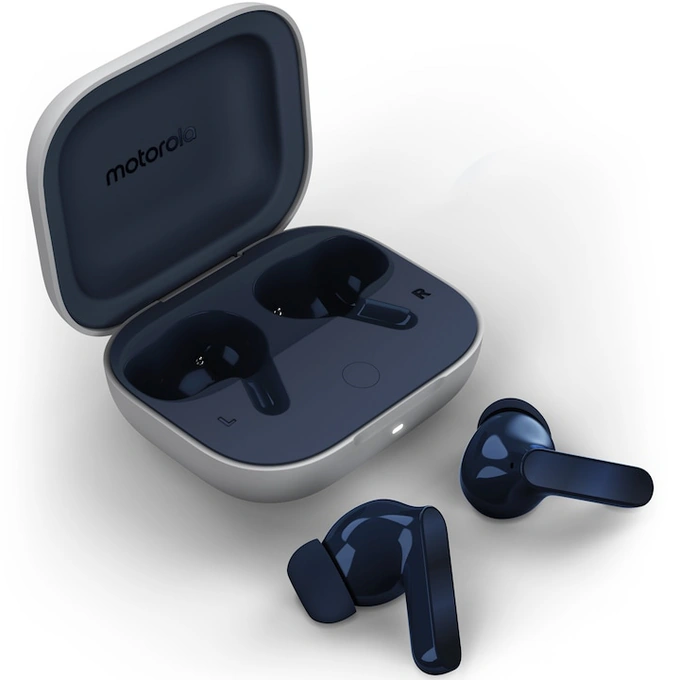 Casti wireless MOTOROLA Moto Buds, Bluetooth, Starlight Blue - Imagine 1