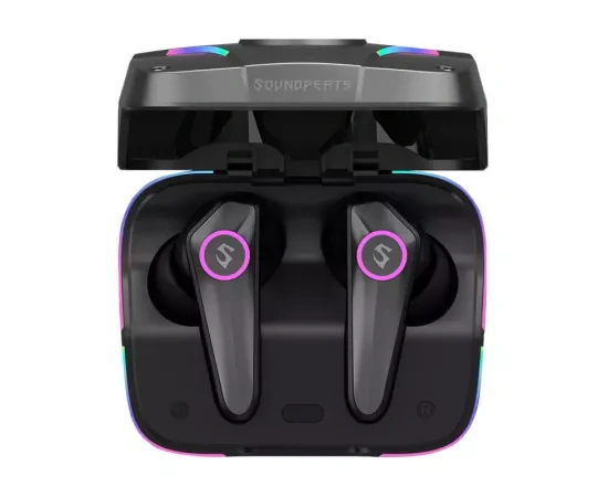 Casti wireless SOUNDPEATS Cyber Gear, RGB, Black - Imagine 1