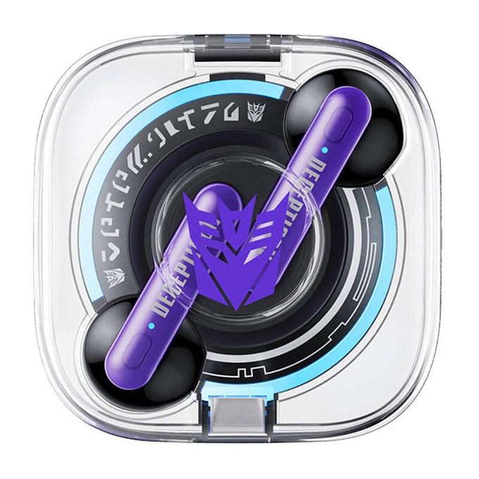 Casti wireless TRANSFORMERS Decepticon TF-T03, Bluetooth 5.3, Purple - Imagine 1
