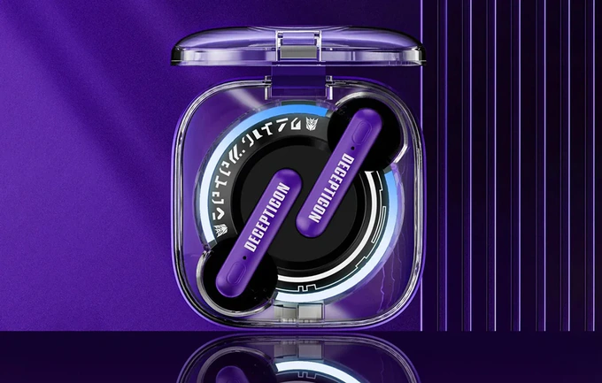 Casti wireless TRANSFORMERS Decepticon TF-T03, Bluetooth 5.3, Purple - Imagine 4