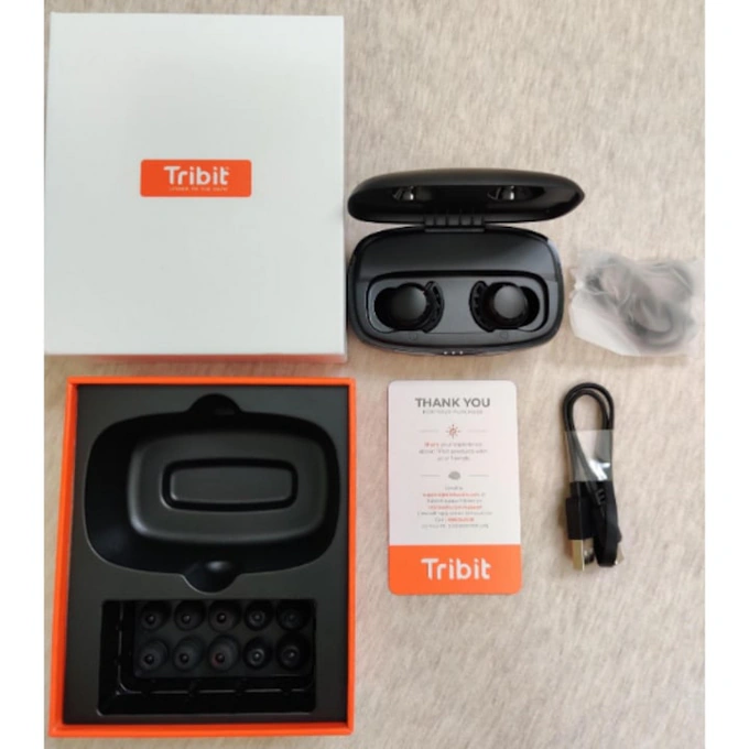 Casti Wireless Tribit FlyBuds 3 BTH92SC Black - Imagine 4