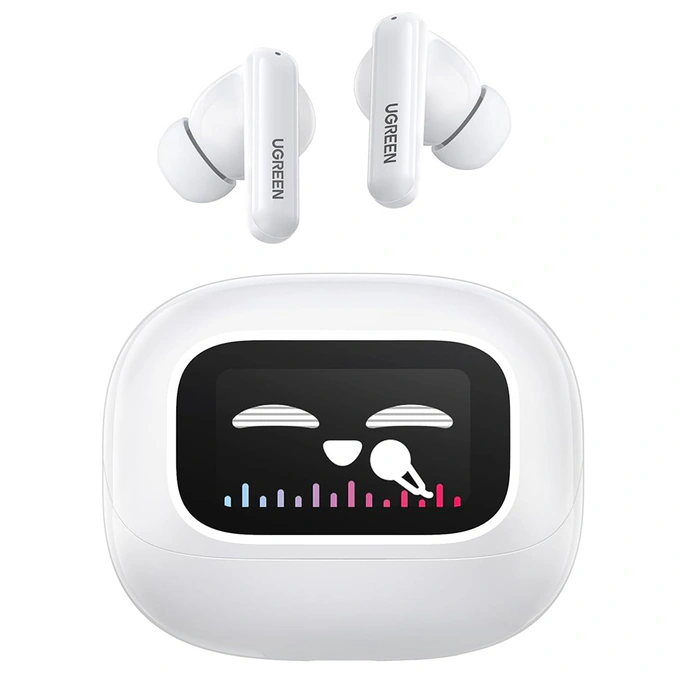 Casti wireless UGREEN HiTune T6 Magic 55137, Bluetooth 5.4, ANC, White - Imagine 1