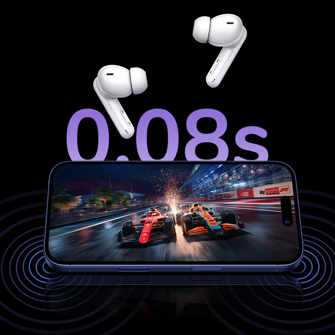 Casti wireless UGREEN HiTune T6 Magic 55137, Bluetooth 5.4, ANC, White - Imagine 6