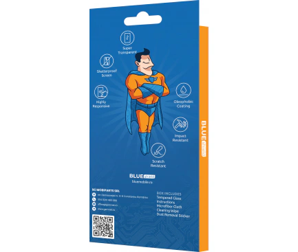 Folie sticla BLUE SHIELD pentru Apple iPhone 17 Pro Max/16 Pro Max - Imagine 3