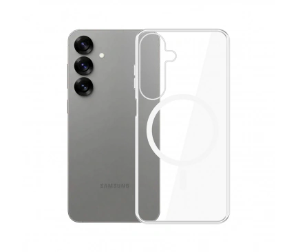 Husa spate OEM MagSafe pentru Samsung Galaxy S25 FE, Transparent - Imagine 1