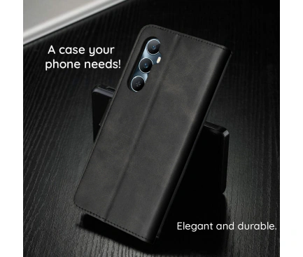 Husa wallet OEM Samsung Galaxy A06, Negru - Imagine 4