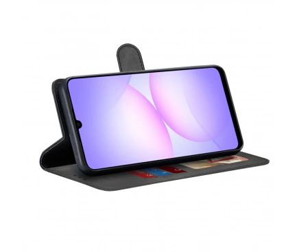 OEM Husa wallet OEM Samsung Galaxy A07, Negru - IT-Fashion.ro