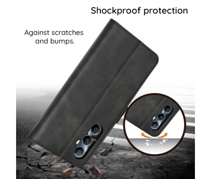 Husa wallet OEM Samsung Galaxy A07, Negru - Imagine 3