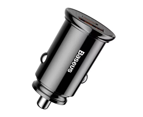 Incarcator auto BASEUS CCALL-YS01, USB-USB Type C, 30W, Negru - Imagine 3