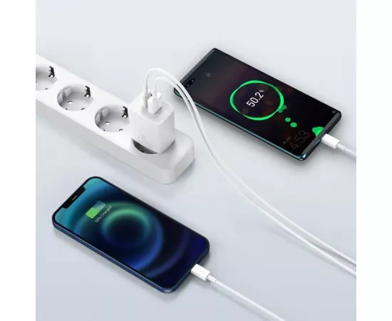 Incarcator retea BASEUS CCXJ-B02, Quick Charge, USB, USB Type-C, 20W, alb - Imagine 6