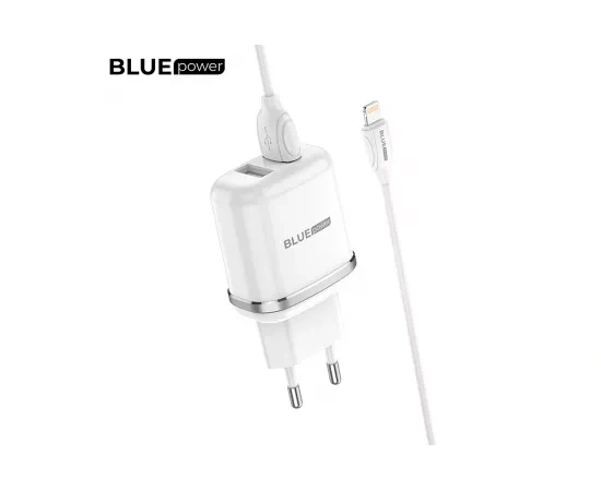 Incarcator retea BLUE POWER BLBA25A, 12W, 2.4A + cablu USB - Lightning, alb - Imagine 3