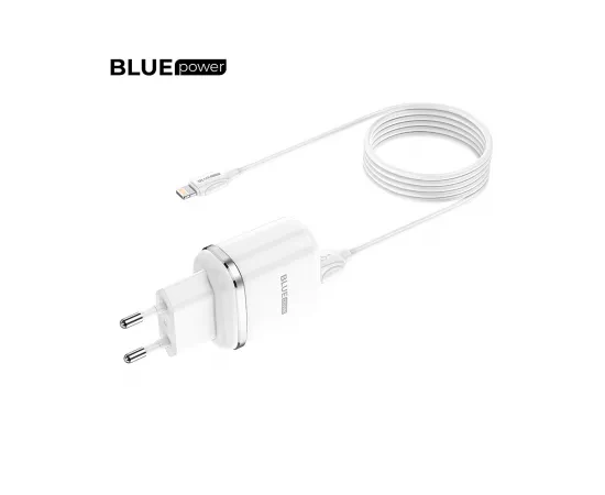 Incarcator retea BLUE POWER BLBA25A, 12W, 2.4A + cablu USB - Lightning, alb - Imagine 5