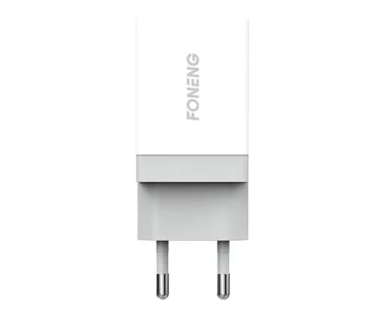 Incarcator retea FONENG K210, 2.1A, USB + cablu Micro USB, White - Imagine 2