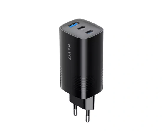 Incarcator retea HAVIT UC20-BK, 67 W, USB-A, 2 x USB-C, Black - Imagine 3