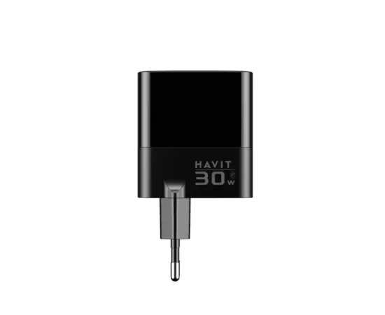 Incarcator retea HAVIT UCLE001-BK, 30 W, 2 x USB-A, USB-C, Black - Imagine 1