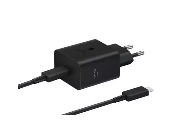 Incarcator retea SAMSUNG EP-T4511XBEGEU, 45W, Black + Cablu USB-C - Imagine 1