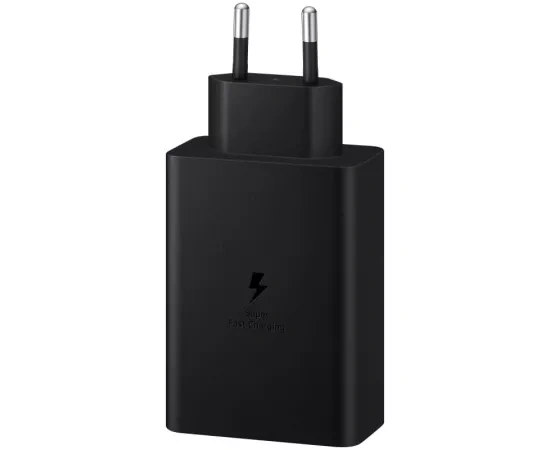SAMSUNG Incarcator retea SAMSUNG EP-T6530NBEGEU, 65W, 1 x USB-A, 2 x USB-C, Fast Charge, Black - IT-Fashion.ro