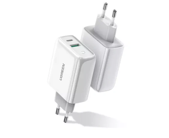 Incarcator retea UGREEN 60468, 38 W, 1 x USB, 1 x USB Type-C, White - Imagine 1