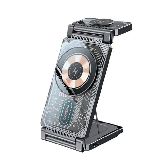 Incarcator wireless YESIDO DS25, 15W, Magnetic Fast Charging - Imagine 1