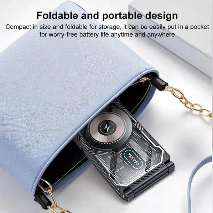 Incarcator wireless YESIDO DS25, 15W, Magnetic Fast Charging - Imagine 4