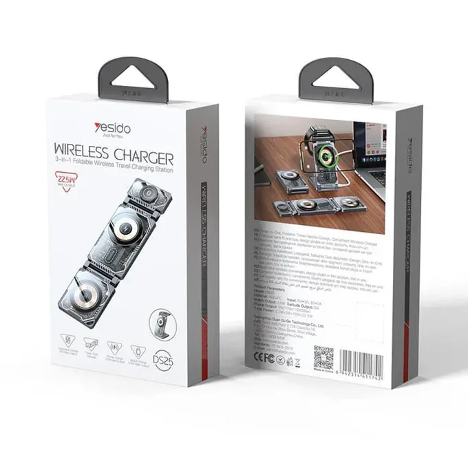 Incarcator wireless YESIDO DS25, 15W, Magnetic Fast Charging - Imagine 6