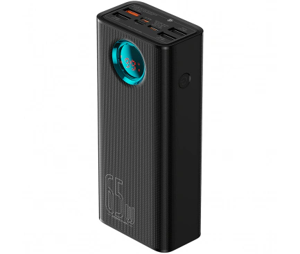 Baterie Externa BASEUS Amblight Digital Display, 26800mAh, 65W, QC + PD, 1 x USB-C - 4 x USB-A, Black - Imagine 3